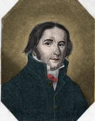 Portret van Ernst Moritz Arndt, Duits schrijver en dichter