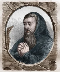 Portret van Francois Joseph Le Clerc du Tremblay, Markies de Maffliers, dit le Pere Joseph, kapucijner religieus en Frans staatsman (1577-1638)