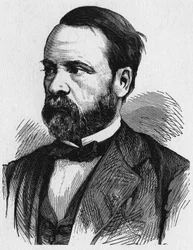 Portret van Louis Pasteur, Frans scheikundige en bioloog.