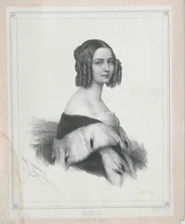 Prinses van Baden Marie (afdruk)