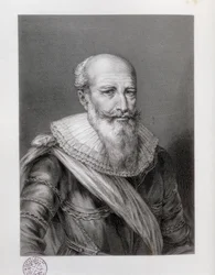 SULLY, Maximiliaan van Bethune, hertog van (1560-1641). Engelse staatsman. Ets. SPANJE. CATALONIË. Barcelona. Biblioteca de Catalunya (Nationale Bibliotheek van Catalonië)