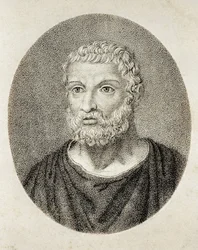 THALES van Milete (6e eeuw v.Chr.). Portret van Thales van Milete