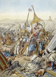 De Smalah (of smala) van Abd el Kader (Abd El-Kader) (1843) genomen door de hertog van Aumale.