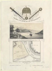 De heilige Hongaarse kroon met de keizerlijke insignes