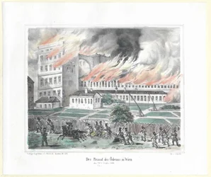 De brandstichter van de Odeon in Wenen op 28 oktober 1848