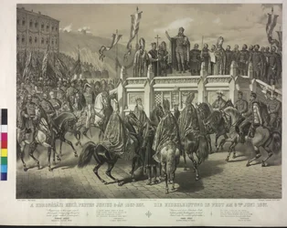 De eedaflegging in pest op 8 juni 1867