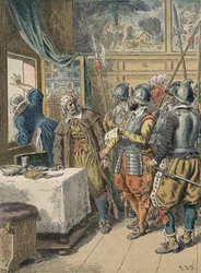de arrestatie van Pierre Broussel (1575 - 1654) in 1648 op bevel van Anne van Oostenrijk, die de opluchting van het volk uitlokte (dagen van de barricades) en de Fronde