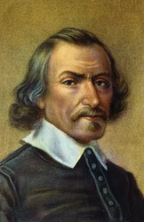 portret van de Engelse arts Sir William Harvey.1578-1657