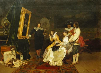 In het atelier