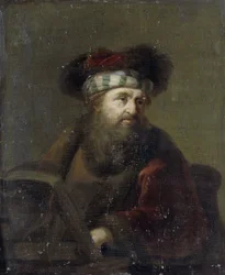 Portret van een rabbijn, na 1716 (olieverf op paneel)
