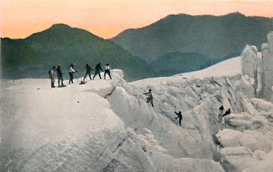 Een Gletsjer Oversteken, Mount Rainier, ca. 1916
