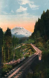Mount Rainier vanaf de C. M. & P. S. R. R., c1916
