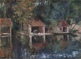 Wasplaats in Grez-sur-Loing