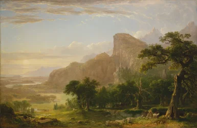 Landschapsscène uit "Thanatopsis"