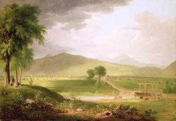 Uitzicht op Rutland, Vermont, 1840