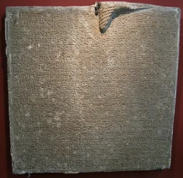 Inscriptieplaat uit het paleis van Sargon II in Dur-Sharrukin, Khorsabad, 8e eeuw v.Chr.