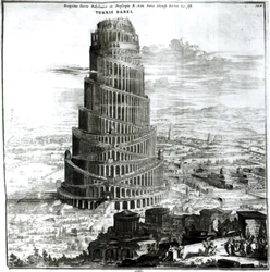 De toren van Babel, 1679 (gravure)