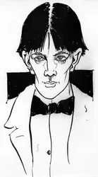 Zelfportret door Aubrey Vincent Beardsley