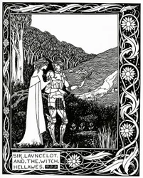 Sir Launcelot en de heks Hellawes, 1870