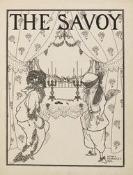 Titelpagina voor nr.1 van "The Savoy" uit een boek met vijftig tekeningen