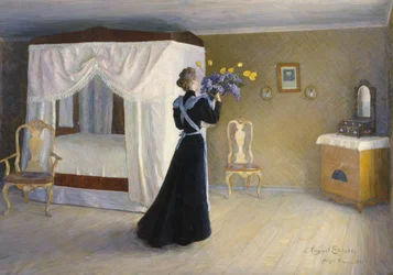 Interieur van Mo boerderij in Ringerike