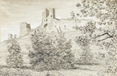 Uitzicht op de Ruïnes van Kasteel Rakvere, 1828