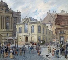 Het oude Burgtheater in Wenen