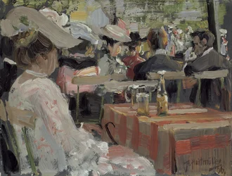 Een tuinrestaurant, 1906