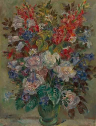 Bloemstilleven (olieverf op doek)