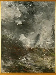 De nacht van jaloezie (olieverf op doek)