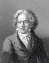 Ludwig van Beethoven, gegraveerd door William Holl de Jongere (gravure)