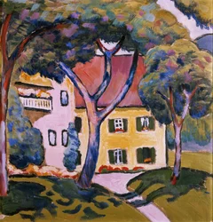 Huis in een landschap