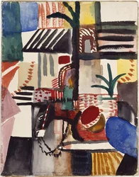 Man met ezel, Tunesië, 1914