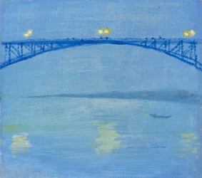 De Rijnbrug ’s avonds