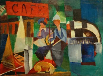 Twee dames in café