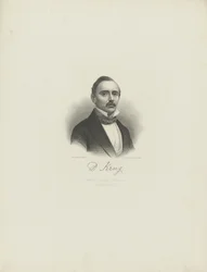 Portret van de pianist en componist Diederich Krug 1821-1880, ca. 1850