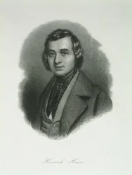 Portret van de dichter Heinrich Heine 1797-1856, 1842