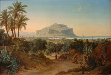 Uitzicht op Palermo en de Monte Pellegrino