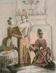 Kleedkamer van de kunstenaar (facsimile editie van een 17e-eeuwse gravure)