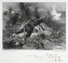 Les Francs-Tireurs, Beleg van Parijs, Frans-Pruisische Oorlog, december 1870