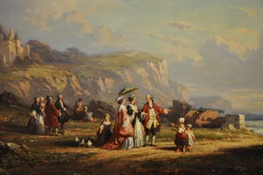 Promenade sur la grève, detail