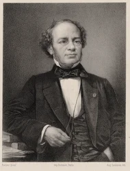 Portret van de componist Jacques Fromental Halévy 1799-1862