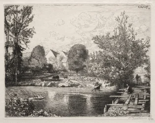 De oude voetbrug