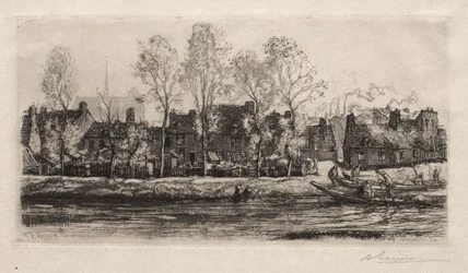 Amiens, de Oevers van de Somme