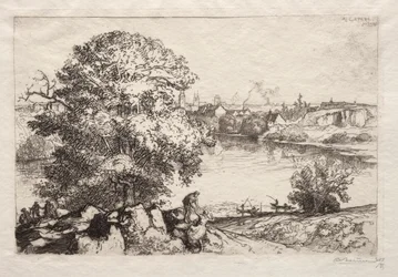 Angers: De vijver St. Nicolas