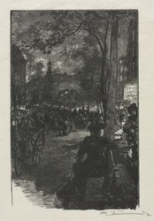 Boulevard Montmartre, avond