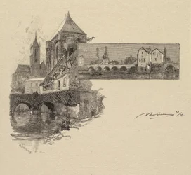 Fontainebleau Bos: Moret, de Houtmolen La Forêt de Fontainebleau..., 1890