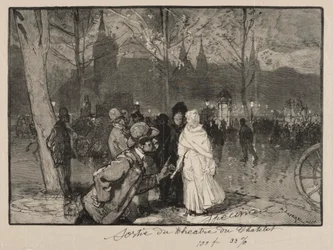 Sortie du Théâtre du Chatelet