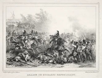Album voor 1833: Aanval van Republikeinse Huzaren