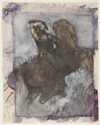 Ruiter (recto); Paard en ruiter (verso)